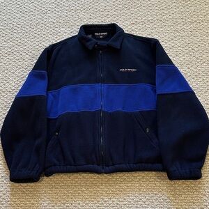 Polo by Ralph Lauren Men's Navy and Royal Blue Performance Jacket